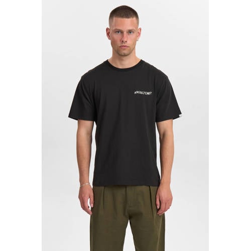 Anerkjendt regular T-shirt met backprint zwart afbeelding