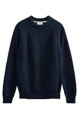 trui grof gebreid donkerblauw