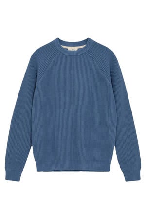 trui grof gebreid blauw