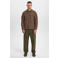 Anerkjendt overshirt met wol roodbruin