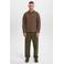 Anerkjendt overshirt met wol roodbruin
