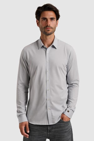 regular casual overhemd lichtblauw