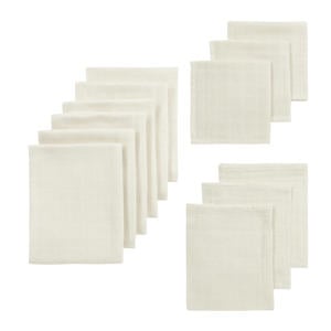 starterset hydrofiele doeken - wit (set van 12)