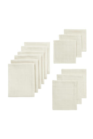 starterset hydrofiele doeken - wit (set van 12)