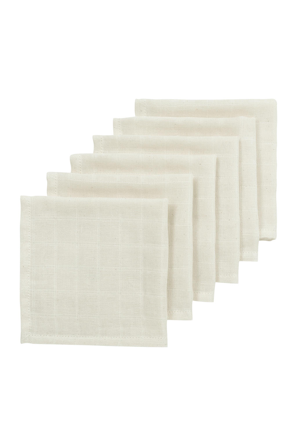 Meyco hydrofiele monddoekjes - wit (set van 6)