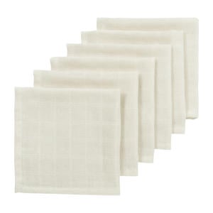 hydrofiele monddoekjes - wit (set van 6)