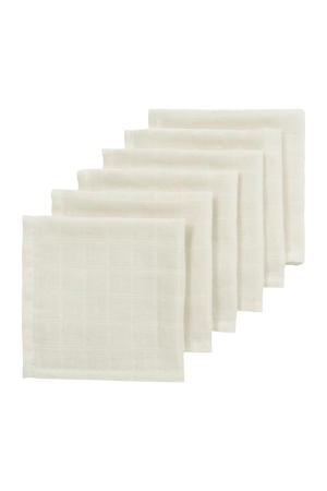 hydrofiele monddoekjes - wit (set van 6)