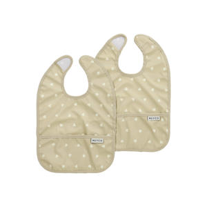 waterdichte slab met opvangbakje Sweet Heart - beige/zwart (set van 2)