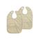 Meyco waterdichte slab met opvangbakje Sweet Heart - beige/zwart (set van 2)