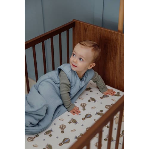 Meyco gevoerde pre-washed hydrofiele winter baby slaapzak jeans blue afbeelding
