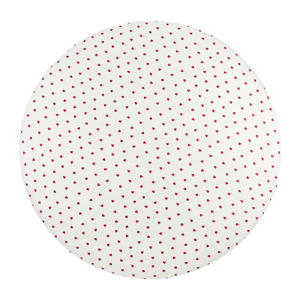 rond boxmatras hoeslaken Sweet Heart wit/rood
