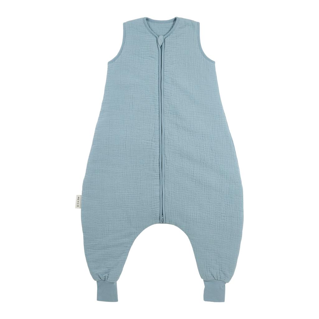 Meyco pre-washed hydrofiele winter slaapoverall jumper jeans blue
