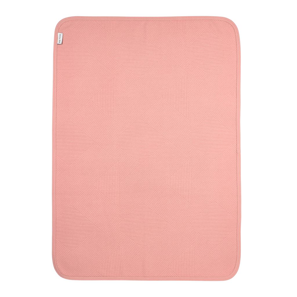 Meyco ledikantdeken Jacquard rose