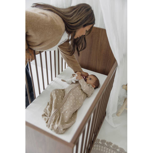 Meyco jersey baby slaapzak Sweet Heart sand/soft sand afbeelding