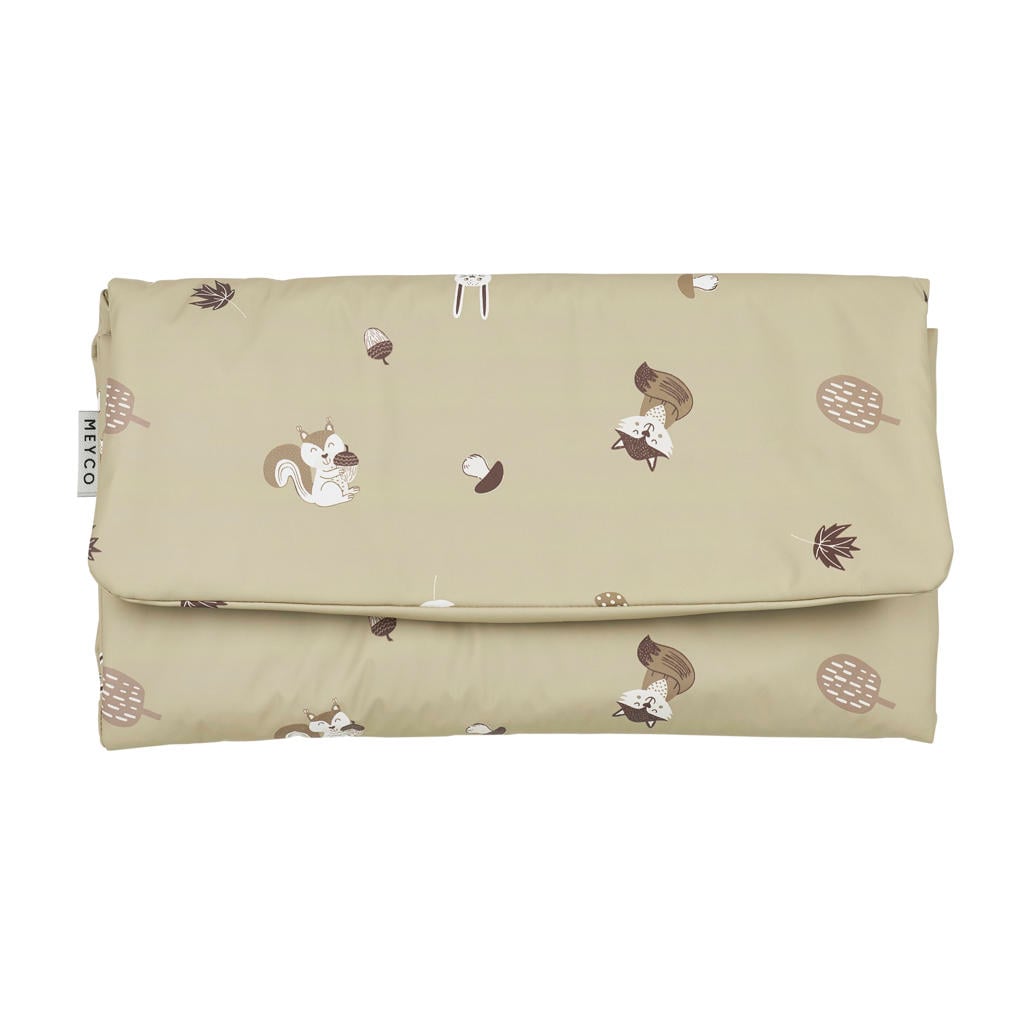 Meyco verschoonmatje Forest Animals sand