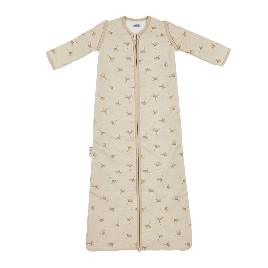 Meyco 4-seizoenen baby slaapzak Deluxe Ginkgo soft sand