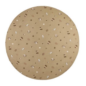boxmatras hoeslaken Forest Animals sand