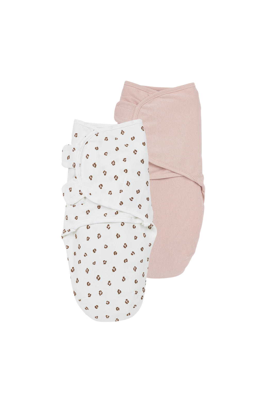 Meyco swaddle inbakerdoek Mini Panther -set van 2 soft pink 0-3 maanden