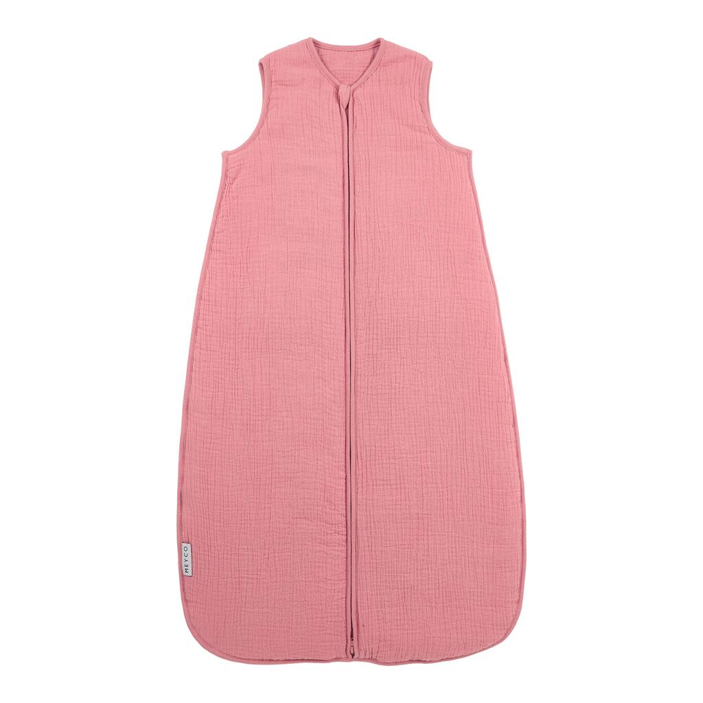 Meyco gevoerde pre-washed hydrofiele winter baby slaapzak roze