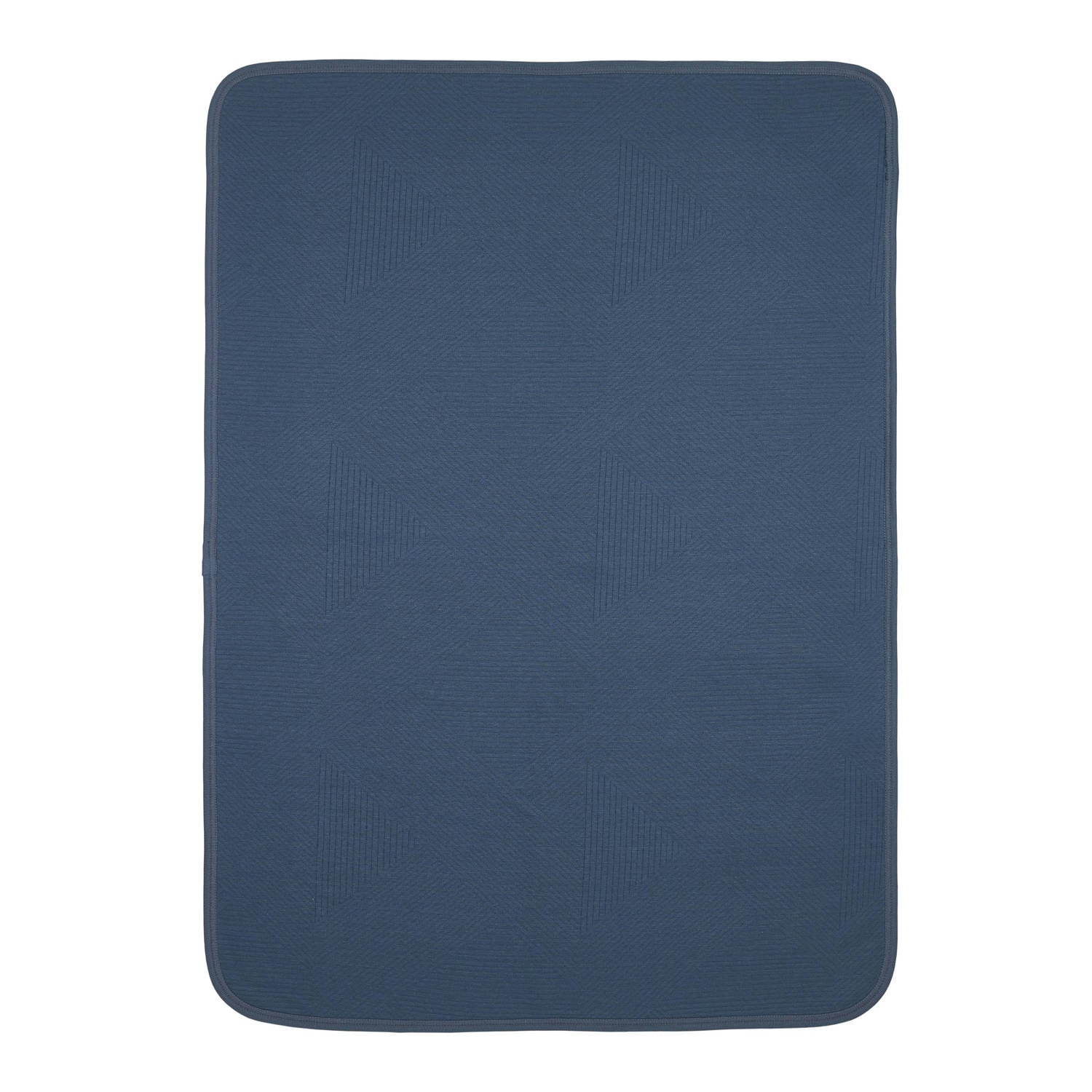 Meyco ledikant deken Jacquard donkerblauw