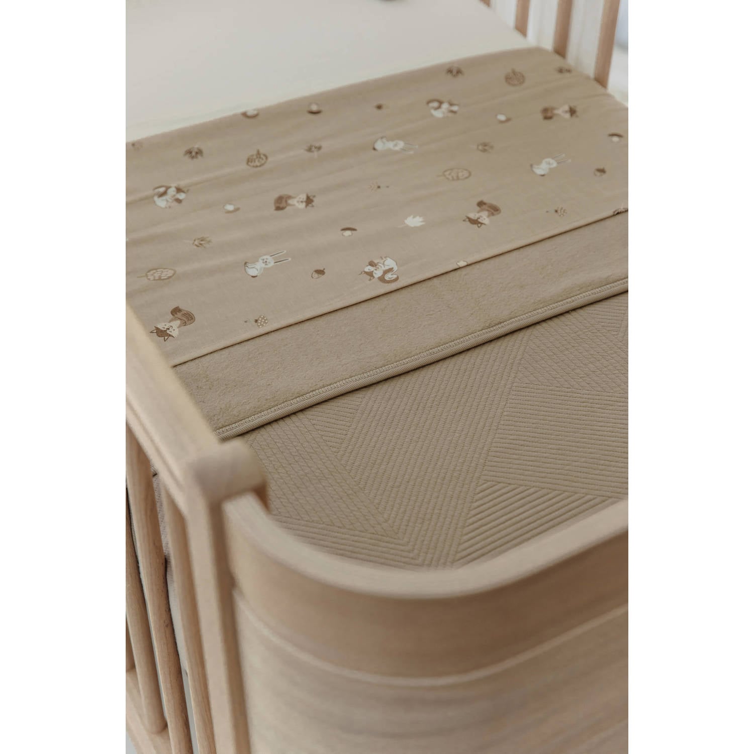 Meyco ledikantlaken Forest Animals sand