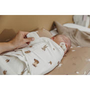 thumbnail: Meyco swaddle inbakerdoek Forest Animals - sand (set van 2)