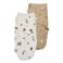 Meyco swaddle inbakerdoek Forest Animals - sand (set van 2)