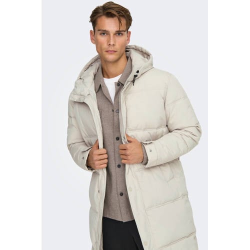 ONLY & SONS parka ecru afbeelding