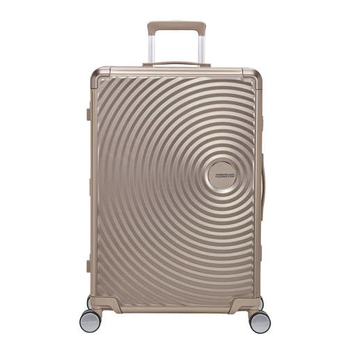 American Tourister trolley Soundbox Alu 77 cm. champagne afbeelding
