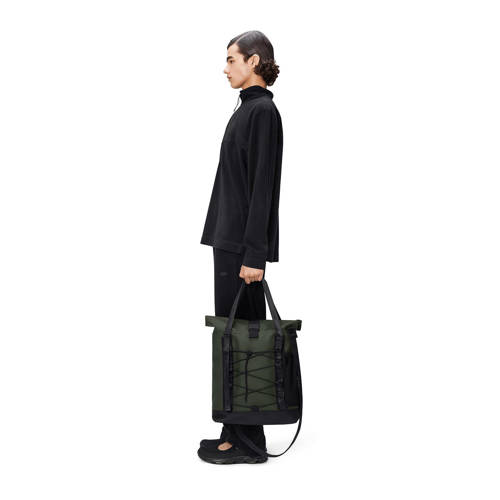 Rains rugzak Rolltop Tote Bag kaki afbeelding