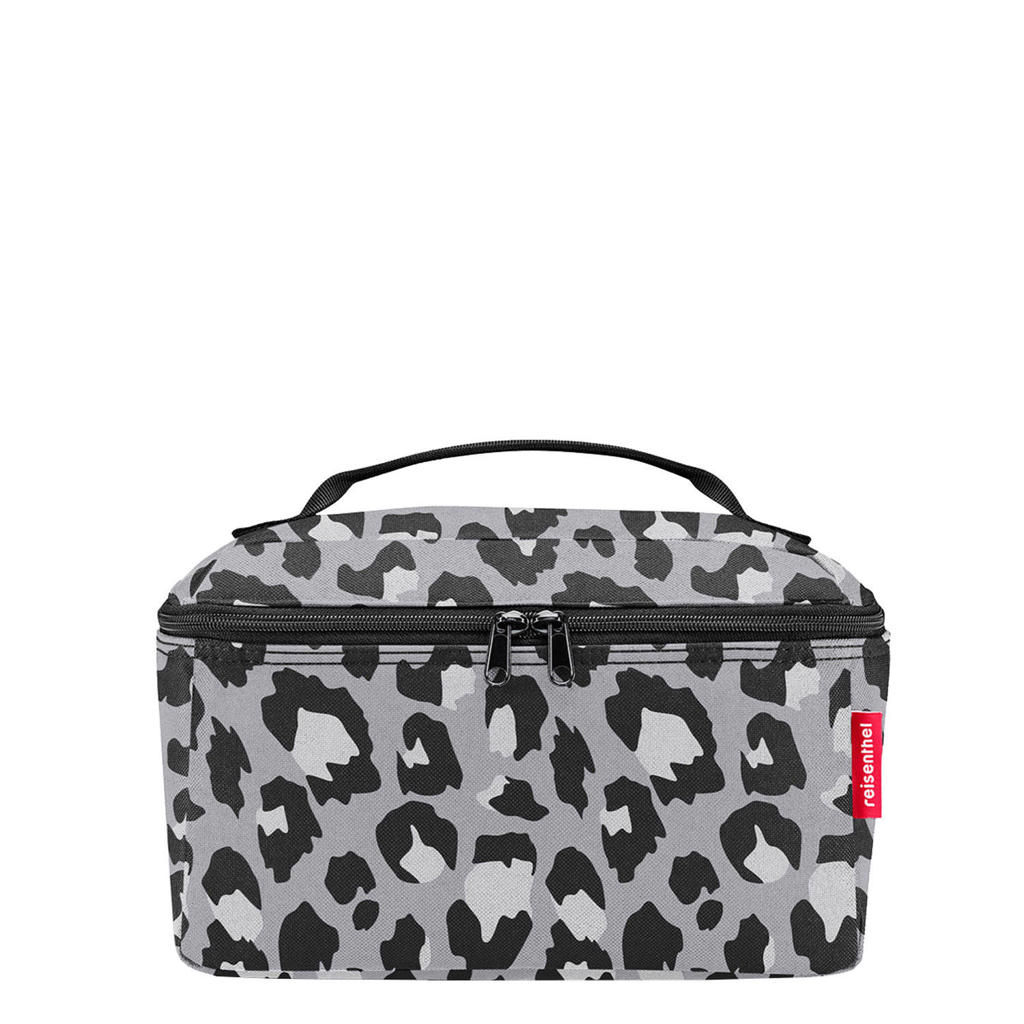 Reisenthel toilettas Travelling Beautycase met panterprint grijs
