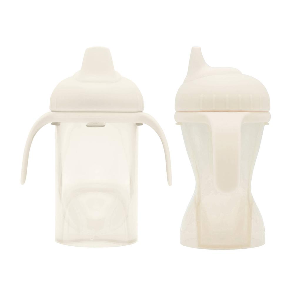 Difrax Antilek tuitbeker - Zachte tuit - Beige - 250 ml - Geschikt vanaf 6+ Maanden