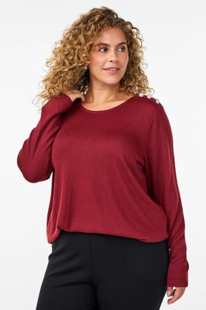 pullover donkerrood