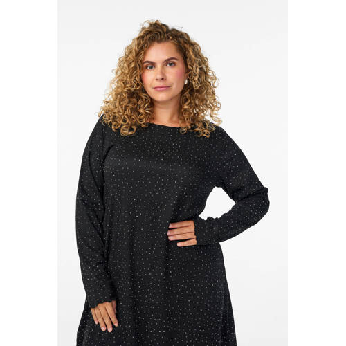 Zizzi midi jurk zwart afbeelding