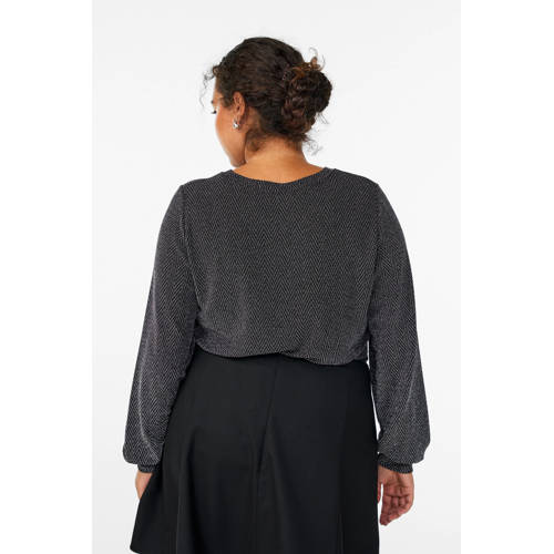 Zizzi blousetop zwart afbeelding