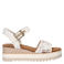 Toms Diana sandalen plateauzool wit