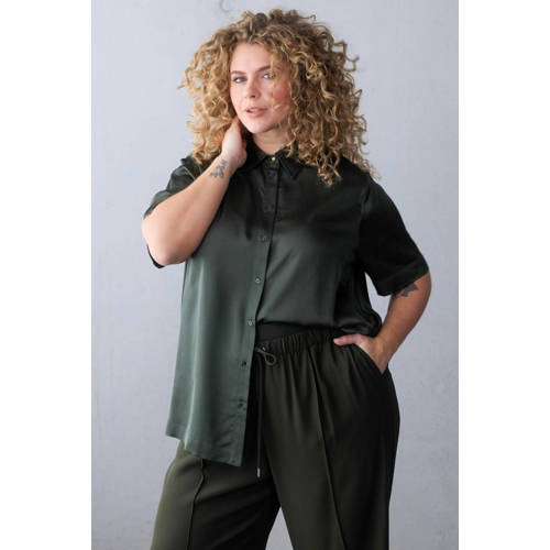 Yest Curve blouse donkergroen afbeelding