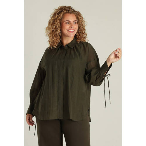 Yest Curve blouse donkergroen afbeelding