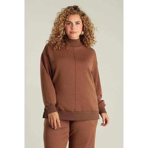 Yest Curve pullover taupe afbeelding