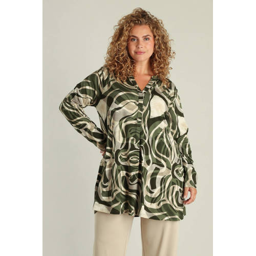 Yest Curve tuniek kaki afbeelding