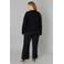 Base Level Curvy cardigan met wol zwart
