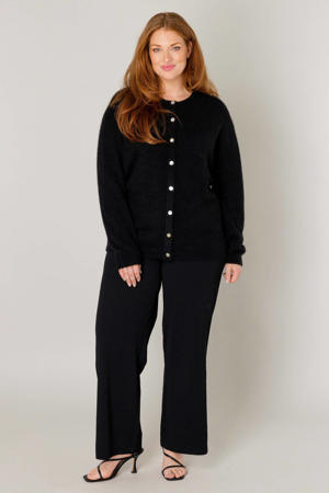 cardigan met wol zwart