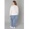 Base Level Curvy cardigan met wol ecru