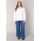 Base Level Curvy katoenen blouse wit