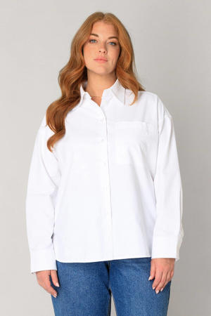 katoenen blouse wit