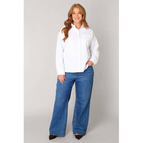 Base Level Curvy blouse wit afbeelding