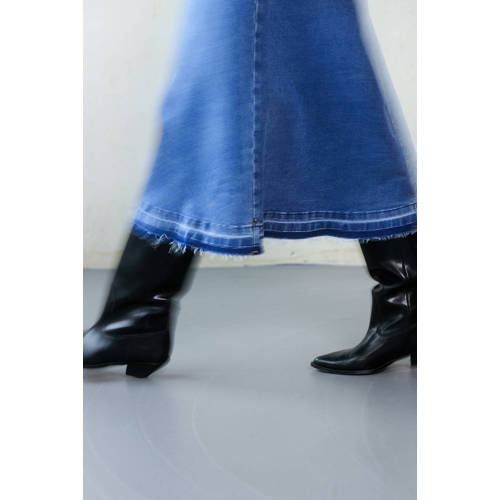 Yest denim spijkerrok medium blue denim afbeelding