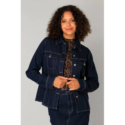 Yest denim spijkerjas dark blue denim afbeelding