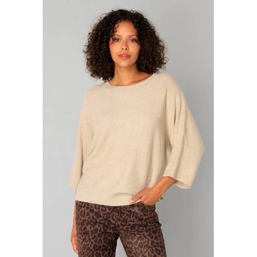 Yest gebreide trui beige afbeelding