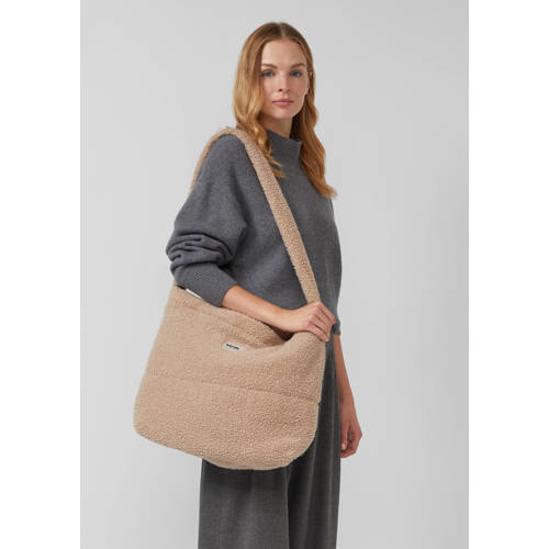 s.Oliver teddy crossbody tas beige afbeelding